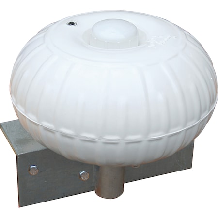 Taylor Dock Pro Inflatable Dock Wheel, White Straight Mount, 9" 1073